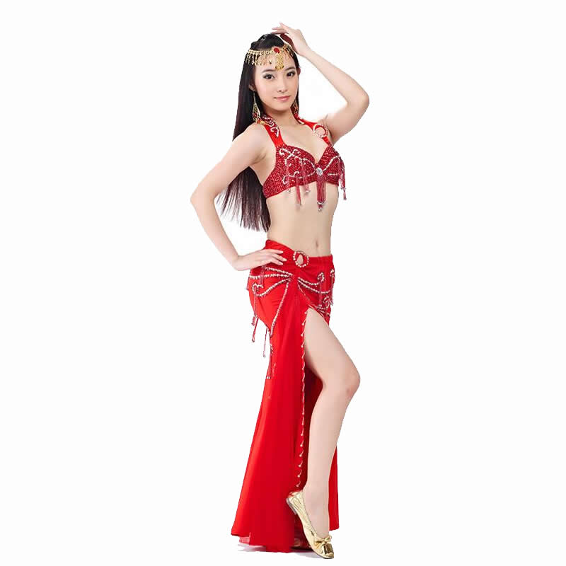 Dancewear Polyester Belly Dance Costumes For Ladies More Colors