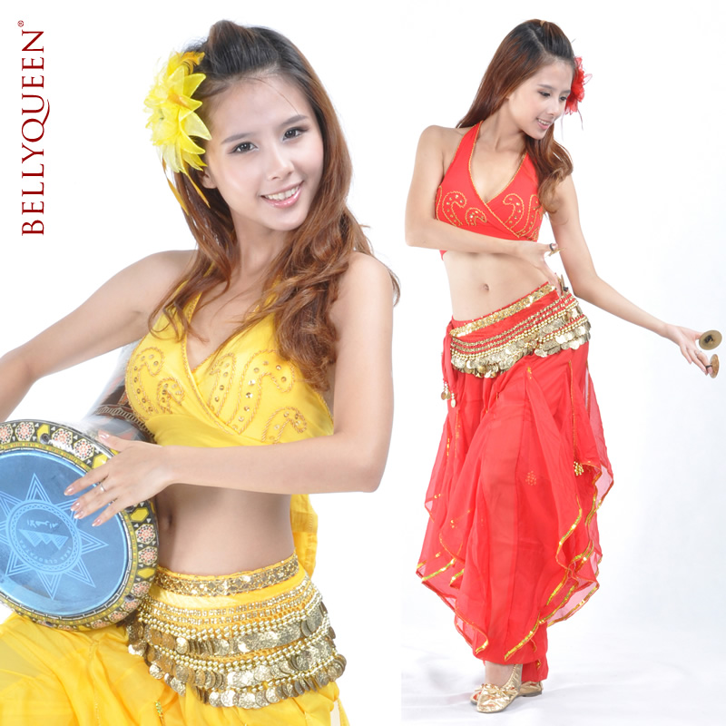 Dancewear Polyester Belly Dance Costumes For Ladies More Colors