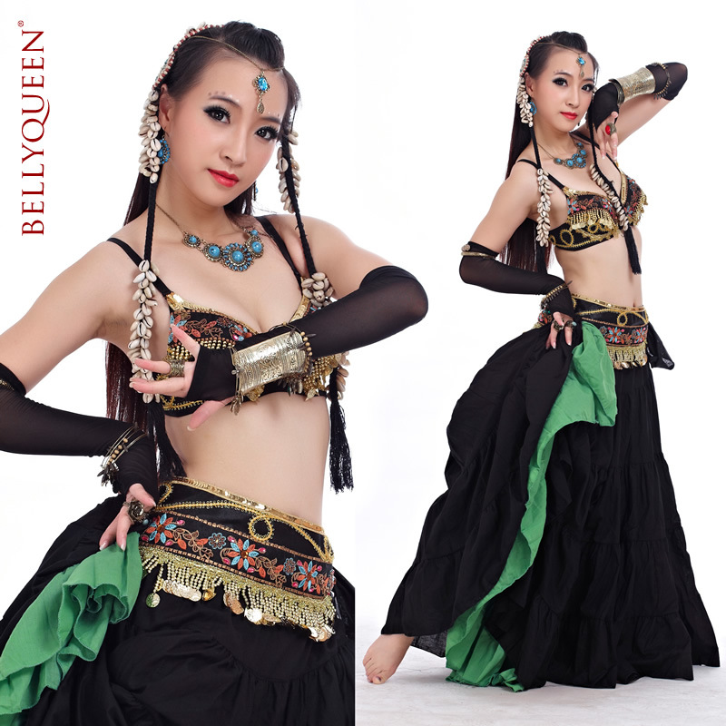 Dance Outfits Polyester Belly Dance Costumes For Ladies