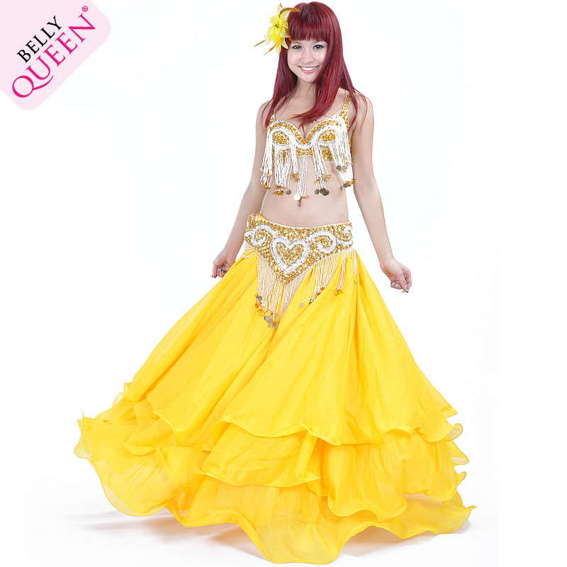 Dancewear Polyester Belly Dance Costumes For Ladies More Colors