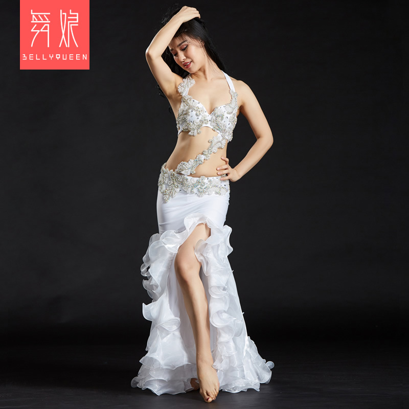 3 Pieces Dancewear Polyester Belly Dance Performance Costumes For Ladies