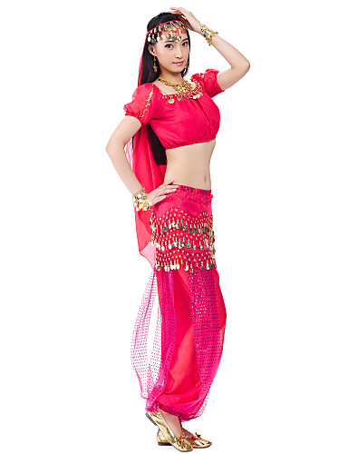 Dancewear Polyester Belly Dance Tops For Ladies