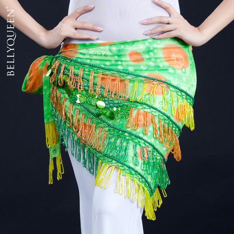 Dancewear Polyester Belly Dance Performance Hip Scarf For Ladies