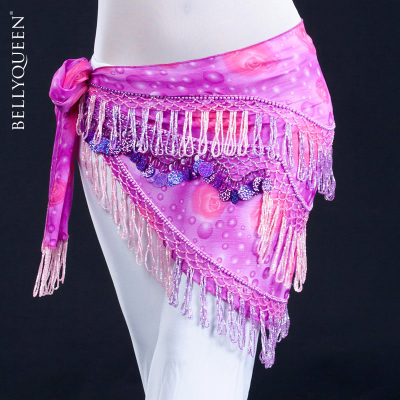 Dancewear Polyester Belly Dance Performance Hip Scarf For Ladies