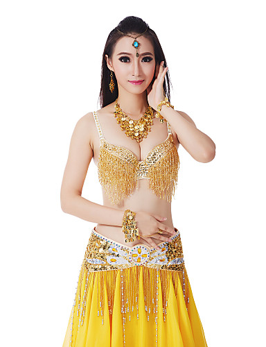 3 Pieces Plus Size Dancewear Belly Dance Performance Costume